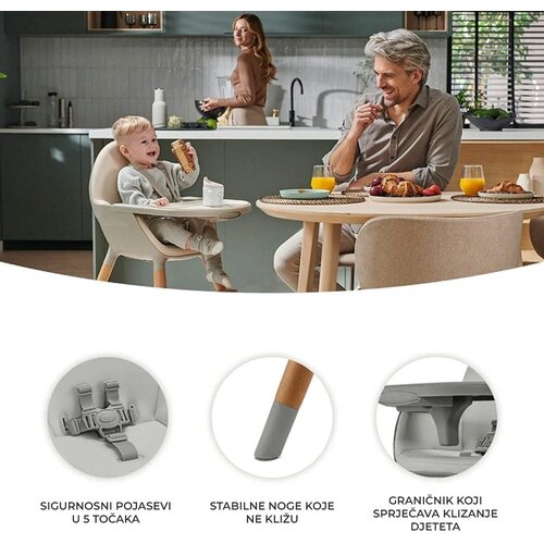 Kinderkraft Hranilica Fini 2 2u1, Grey Slike