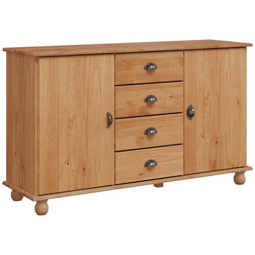  Kreveta s ladicama ASKIM 133,5 x 40 x 79 cm Masivna borovina Slike