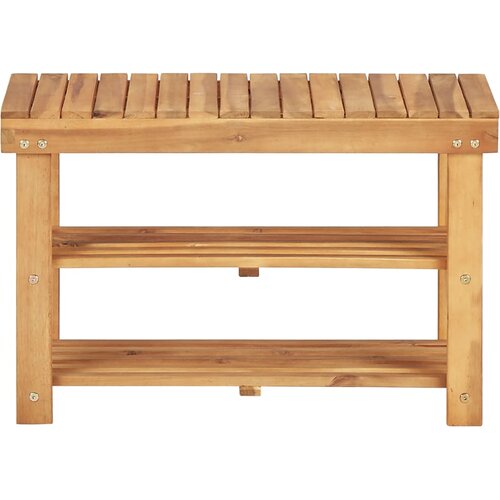  Stalak za cipele od masivnog bagremovog drva 70 x 32 x 46 cm Slike