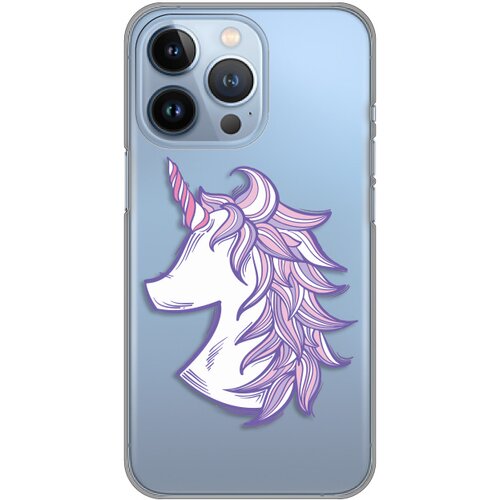 Telempire Torbica Silikonska Print Skin za iPhone 13 Pro 6.1 Purple Unicorn Cene