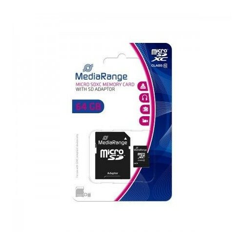 Mediarange 64GB MICRO SDXC+ADAP C10/MR955 memorijska kartica Cene