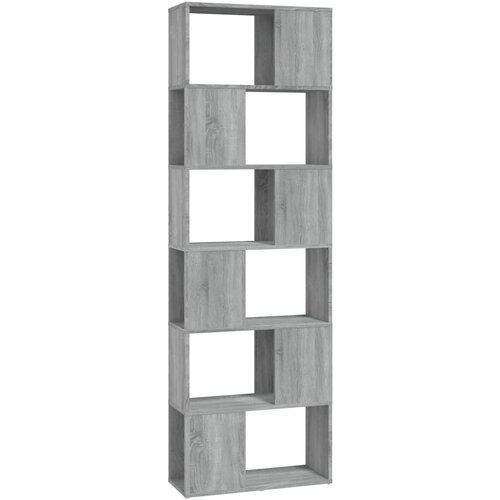 Maison Chic Knjižna omara - Knjižni regal siva sonoma 60x24x186 cm, (21723467) Slike