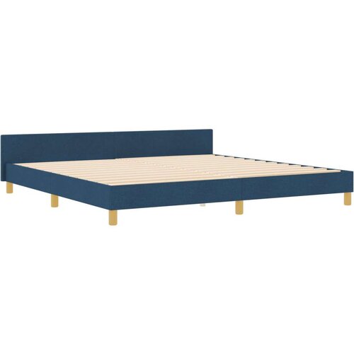 vidaXL Postelja Modra 200x200 cm Tkanina, (22049071) Cene