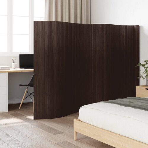 VidaXL Sobna pregrada tamnosmeđa 165 x 600 cm od bambusa Slike