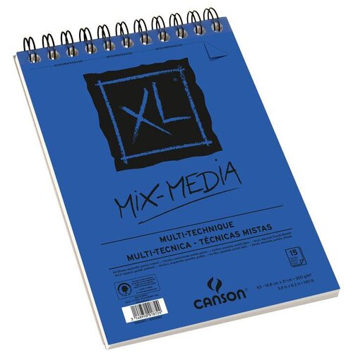 Canson Skicirka spirala XL Mix Media A5 300 g , 15 listna, (22005494) Slike