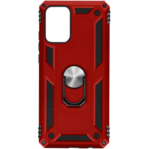 AVIZAR etui za samsung galaxy A02s, odporen na udarce, s kovinskim nosilnim obrocem - rdec, (20629742) Cene