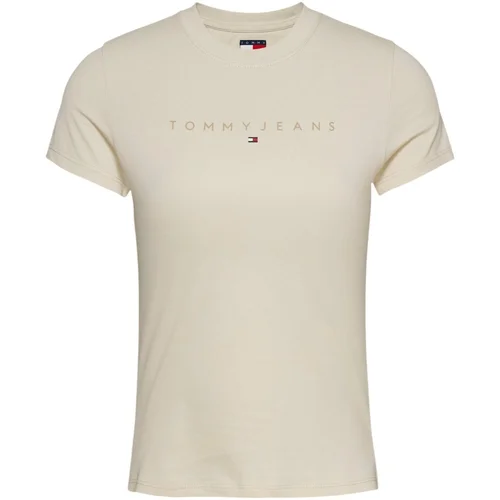 Tommy Hilfiger Majice s kratkimi rokavi TJW TONAL LINEA DW0DW20315 Bež