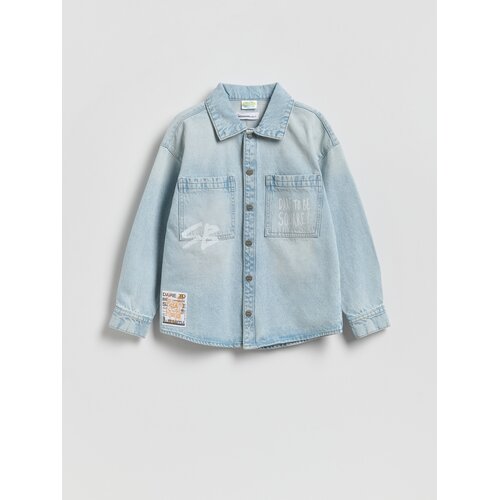 Reserved BOYS` SHIRT - plava Cene