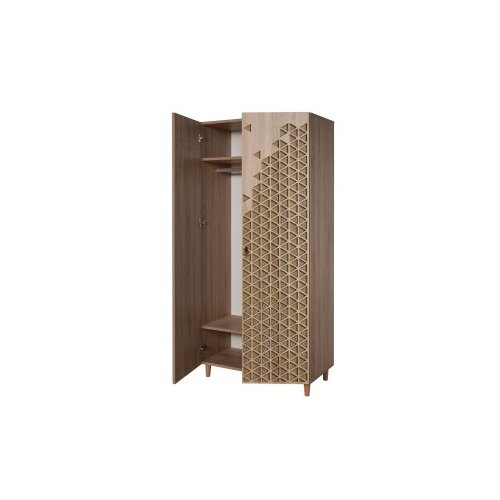 Hanah home Ormar Stil 90x192x52cm Hrast Slike