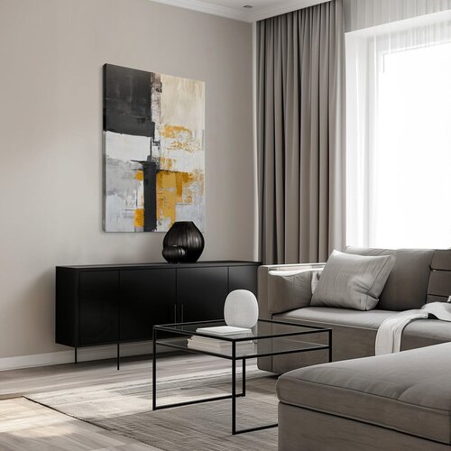Styler Slika z ročno naslikanimi elementi 70x100 cm Jade &amp;ndash; Slike