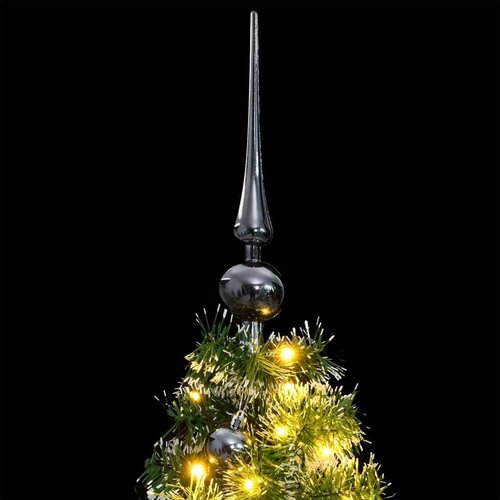  Umjetno božićno drvce 150 LED sa &amp;scaron;arkama i kuglicama 120 cm Slike