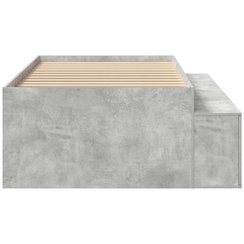  Krevetna konstrukcija s ladicama Betonski sivi 90 x 200 cm Slike