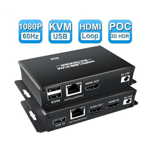  Ekstender Cat5e/6/7 kt-hdex60m hdmi kvm usb ( 11-520 ) Cene