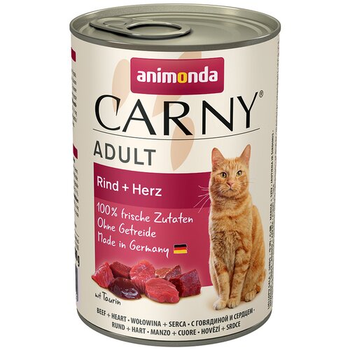 Animonda Varčno pakiranje Carny Adult 12 x 400 g - Govedina & srce Cene