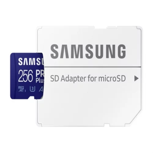 Samsung Spominska kartica PRO Plus, micro SDXC, 256GB, U3, V30, A2, UHS-I, z SD adapterjem
