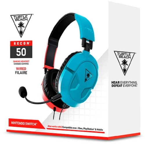 Turtle Beach Recon 50 žične slu&scaron;alke rdeče-modre barve za PC & Switch & PS5 & PS4 & Xbox Series & Xbox One Cene