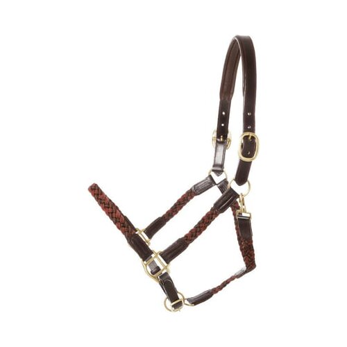 Kavalkade Pletena oglavka "Tessa" black-brown-bordeaux - WB/Full Cene