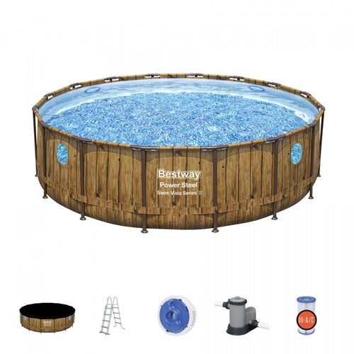 Montažni bazen 488 cm x 122 cm, Power Steel Swim VISTA series BES Slike