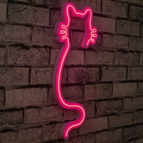 WALLXPERT Cat - Pink okrasna razsvetljava, (20813374)