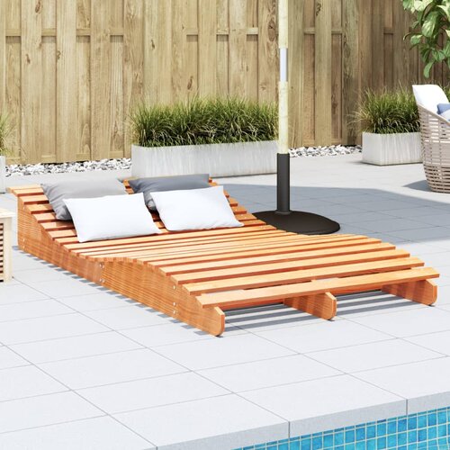 vidaXL Ležaljka za sunčanje voštano smeđa 205x110x31 5 cm od borovine Cijene