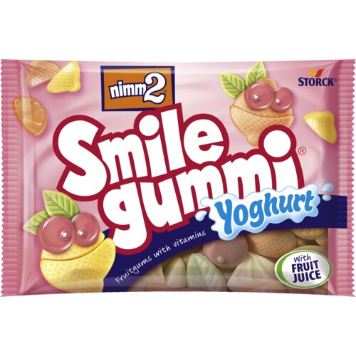 NIMM2 Bombone Smilegummi, Jogurt, 100g Slike