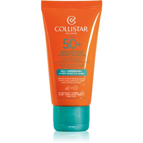 Collistar Krema za aktivnu zaštitu lica na suncu SPF 50+ Slike