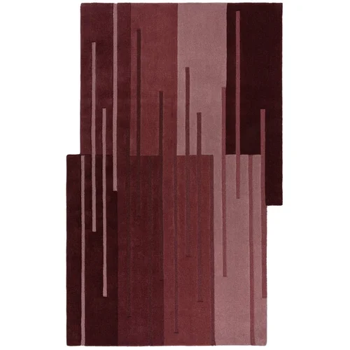 Flair Rugs Bordo ručno rađen vunen tepih 200x290 cm Split Ombre Shaped –