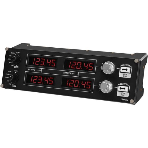 Logitech G Saitek Pro Flight Radio Panel radijska nadzorna plo&amp;scaron;ča za letalske simulatorje črne barve za PC Slike