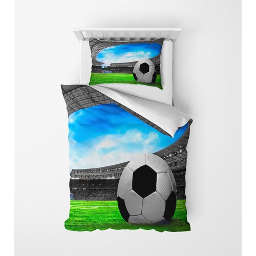 MEY HOME posteljina sa motivom fudbalskog stadiona 3D 160x220cm šarena Slike