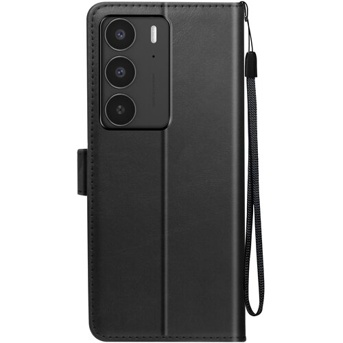 Avizar Ohi&scaron;je za Realme C75 in 14x Dragonne Clapet Portfelj Support, Črna, (5000014478) Cene
