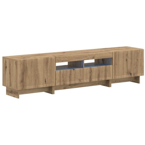 5-dijelni LED TV ormarić Hrast artisan Konstruirano drvo - Hrast artisan 81 cm Slike