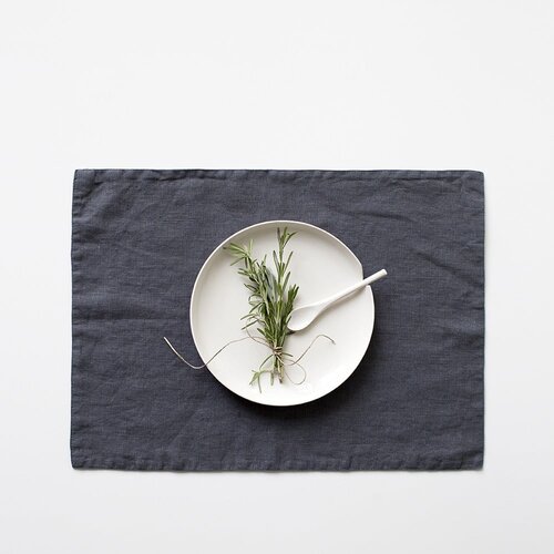 Linen Tales tamnosiva lanena prostirka, 35 x 45 cm Cijene