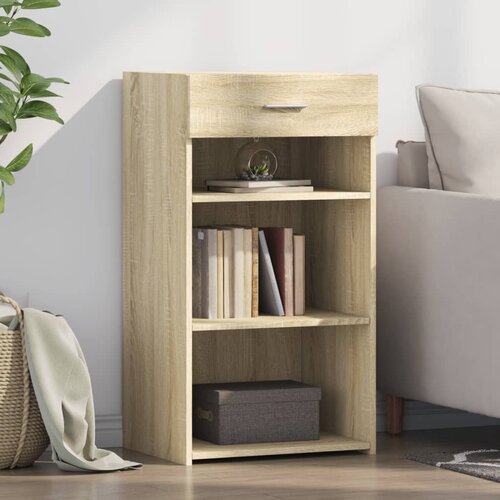 VidaXL Komoda sonoma hrast 50x42,5x93 cm inženirski les Slike