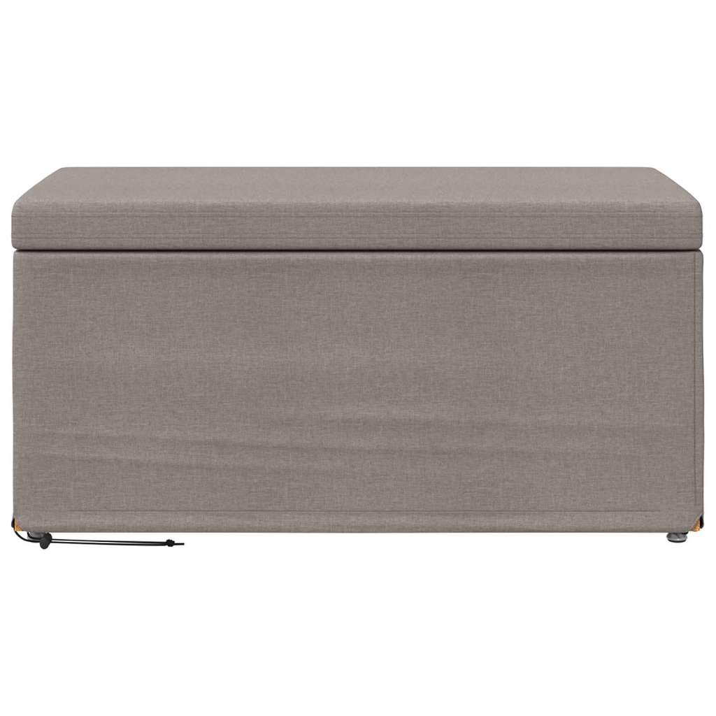  Stolica Sivo-smeđa 81 x 41 x 40 cm Tkanina i konstruirano drvo - Sivo-smeđa 80 cm tkanina Slike