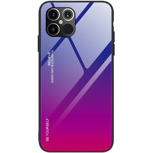  Futrola Gradient Glass za Apple iPhone 12 Pro Max - Plava/Roza KP24753 Cijene