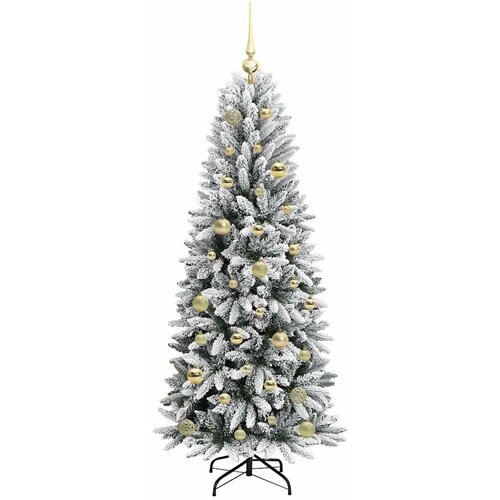  Umjetno božićno drvce Bijela 150 cm PVC, plastika, čelik i PE Slike