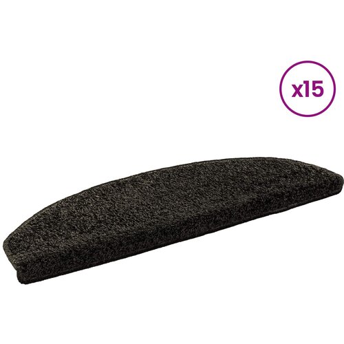  Samoljepljivi stepenasti ulo&amp;scaron;ci Polukružni 15 pcs Antracit Slike