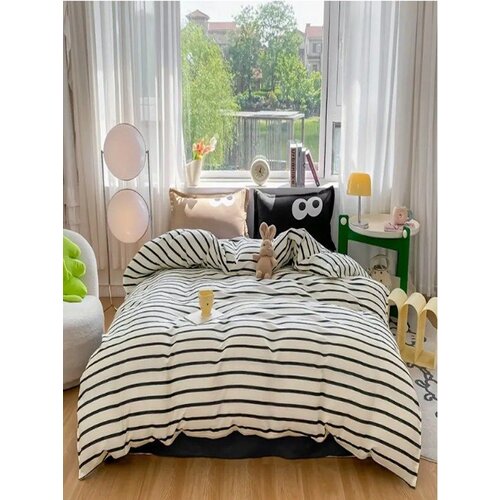 Lessentiel Maison komplet posteljine funny, 200x220 cm, crno-braon Cene