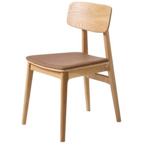 Unique Furniture Konjak smeđa/u prirodnoj boji blagovaonska stolica od umjetne kože Livo – Cijene