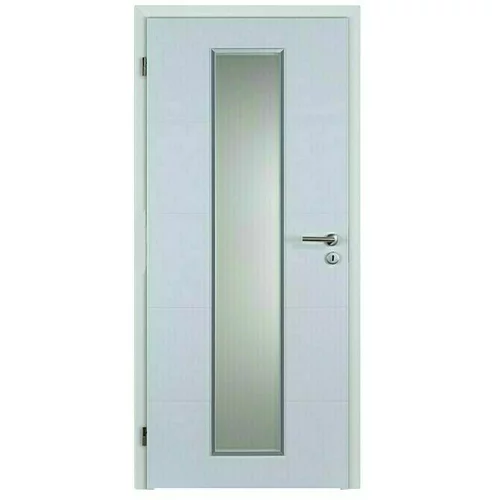 DOORNITE Sobna vrata sa staklom Quadro (D x Š x V: 39 x 948 x 2.000 mm, DIN lijevo, Bijele boje)