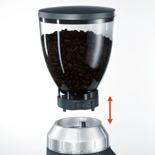 GRAEF CM800 Kaffeem&amp;uuml;hle Aluminiumgeh&amp;auml;use silber Slike