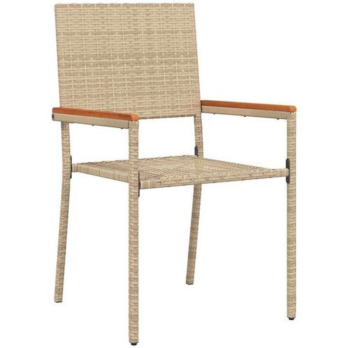 VidaXL Vanjske Stolice 4 pcs Krema, smeđa Slike