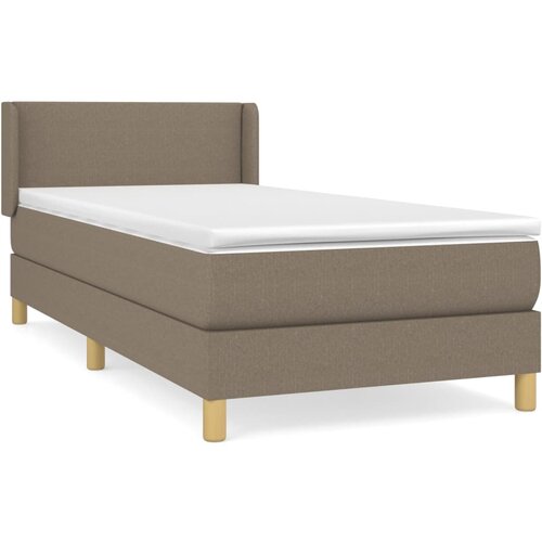 Maison Chic Box spring postelja - Vzmetna postelja z vzmetnico taupe 90x190 cm blago SL7423, (21885860) Slike