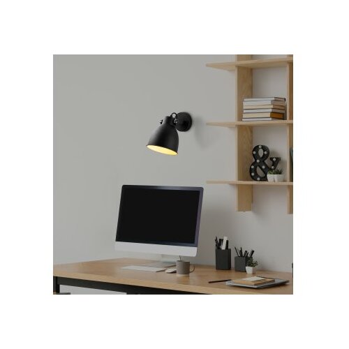 Opviq vall lamp zidna crna lampa Spotkafası 13793 Slike