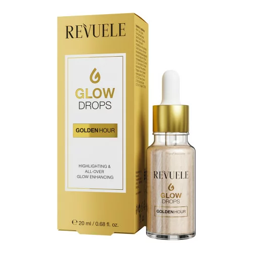 Revuele Glow Drops Golden Hour posvjetljujući serum za tijelo i lice 20 ml