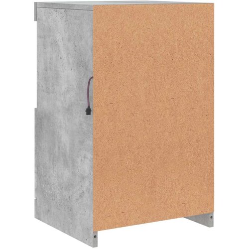  Komoda s LED svjetlima siva boja betona 41x37x67 cm Slike