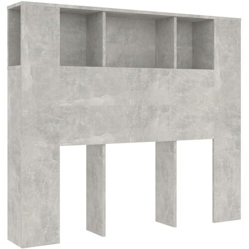 Maison Chic vzglavna omarica - nočna omarica - posteljna omarica betonsko siva 120x18,5x102,5 cm, (21705743) Cene
