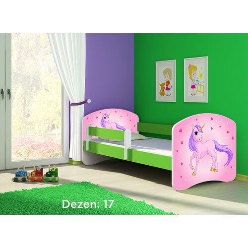 ACMA dečiji krevet II 160x80 + du&amp;scaron;ek 6 cm GREEN17 Slike