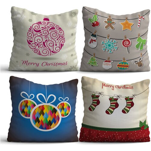 WALLXPERT ukrasni jastuk set 4 komada NYXMAS15 Cene