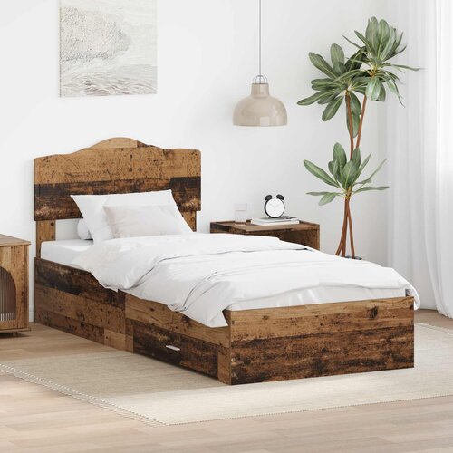  Krevetna konstrukcija Staro drvo 90 x 200 cm Konstruirano drvo Smeđa 206 x 93 x 90 cm Cene